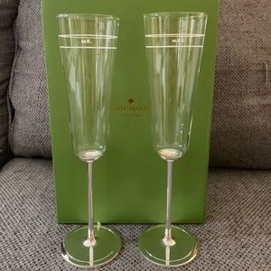 Kate spade mr. mrs. champagne flutes